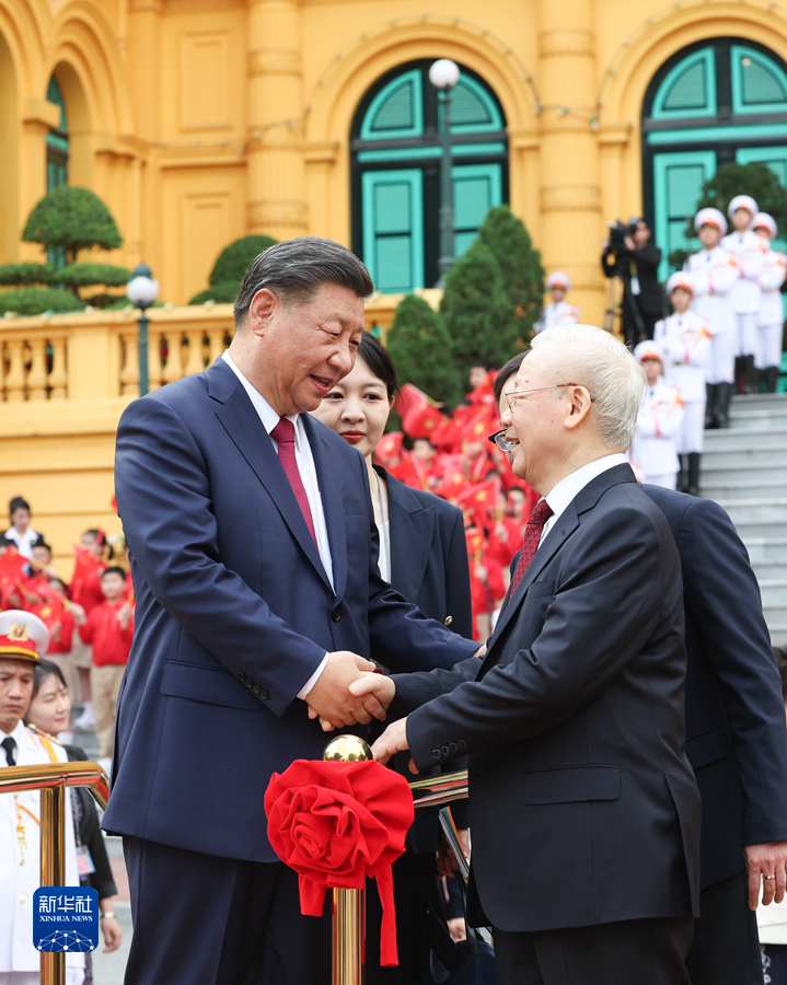 习近平同越共中央总书记阮富仲举行会谈